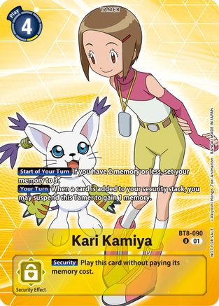 Kari Kamiya (Tamer Party Pack -The Beginning-) (BT8-090) - New Awakening Foil