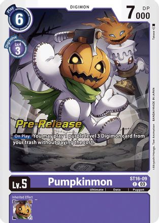Pumpkinmon (ST16-09) - Starter Deck 16: Wolf of Friendship Pre-Release Cards Foil