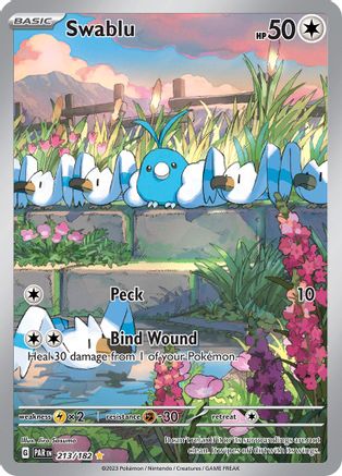 Swablu 213/182  - Holofoil SV04 Paradox Rift - Illustration Rare