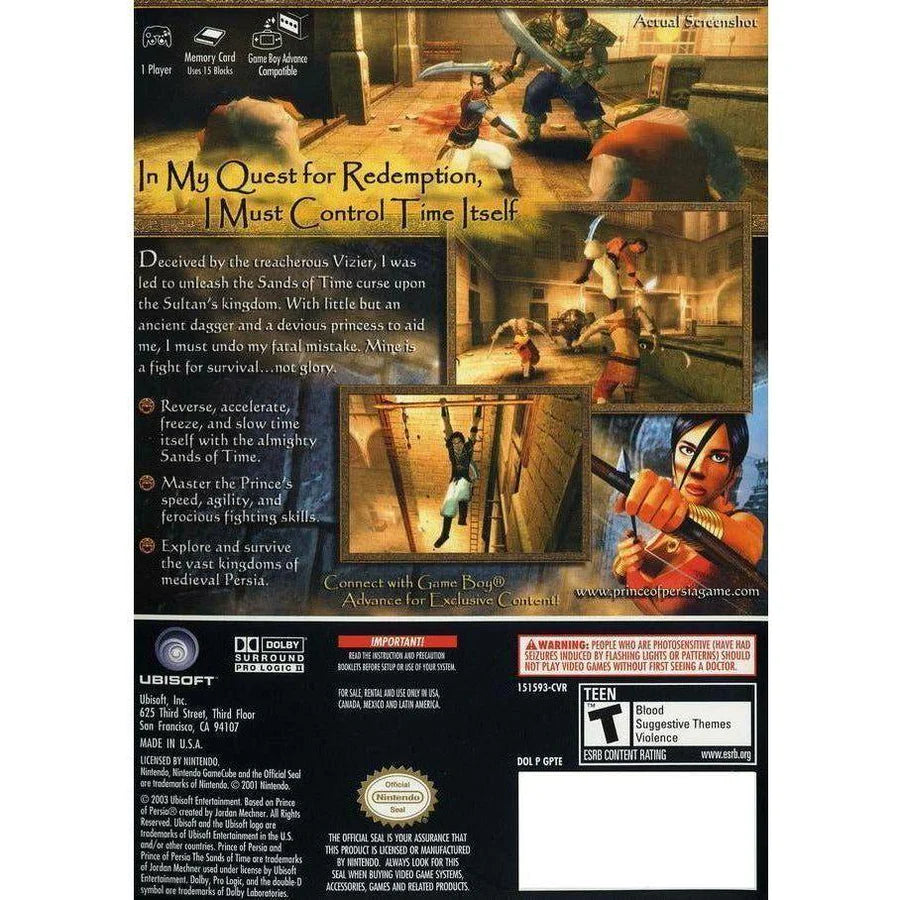 Prince of Persia: The Sands Of Time - Nintendo GameCube