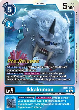 Ikkakumon (BT14-023) - Blast Ace Pre-Release Cards Foil