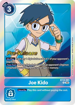 Joe Kido (BT14-083) - Blast Ace Pre-Release Cards Foil