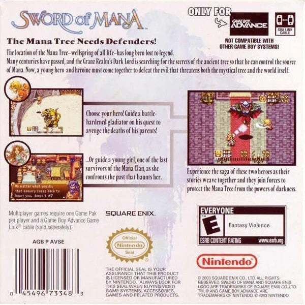 Sword Of Mana - Game Boy Advance (GBA)
