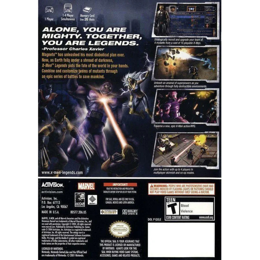X-Men Legends - Nintendo GameCube
