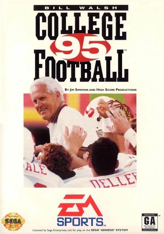 Bill Walsh College Football 95 - Sega Genesis