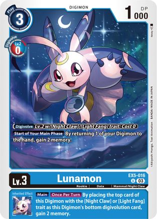 Lunamon (EX5-016) - Animal Colosseum