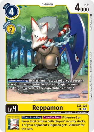 Reppamon (EX5-029) - Animal Colosseum