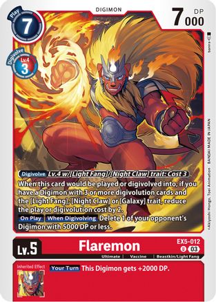Flaremon (EX5-012) - Animal Colosseum