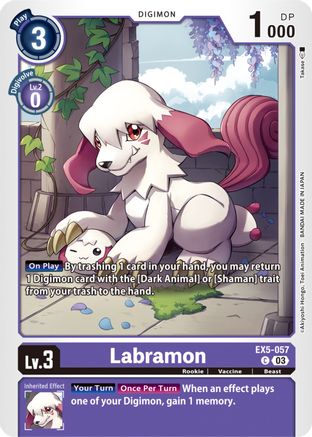 Labramon (EX5-057) - Animal Colosseum