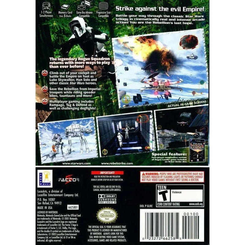Star Wars Rouge Squadron III: Rebel Strike - Nintendo GameCube