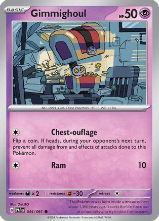 Gimmighoul 044  SV Paldean Fates - Common
