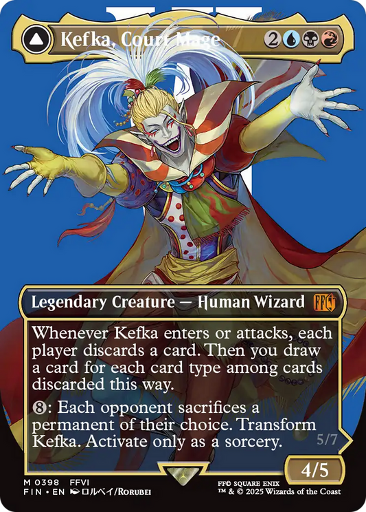 Kefka, Court Mage (Borderless) (0398) (FIN-398) - FINAL FANTASY (Borderless) Foil