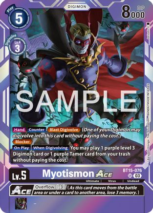 Myotismon ACE (BT15-076) - Exceed Apocalypse Foil