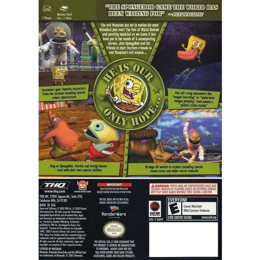 SpongeBob SquarePants: Battle for Bikini Bottom - Nintendo GameCube