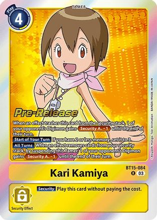 Kari Kamiya (BT15-084) - Exceed Apocalypse Pre-Release Cards Foil