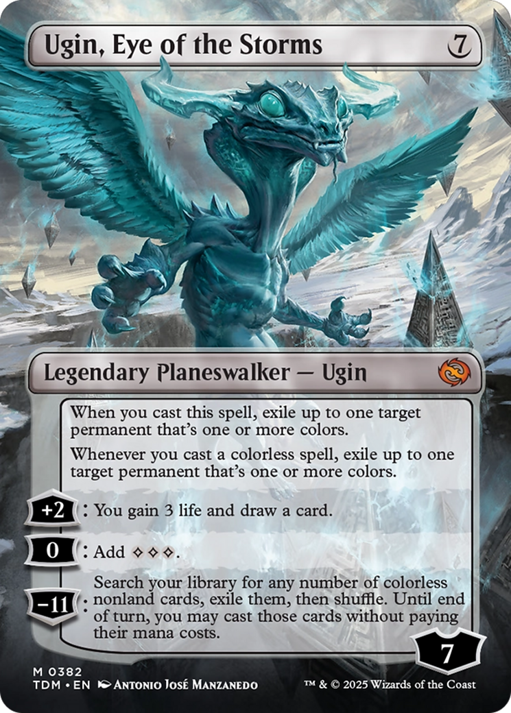 Ugin, Eye of the Storms // Ugin, Eye of the Storms (TDM-382) - Tarkir: Dragonstorm (Borderless)