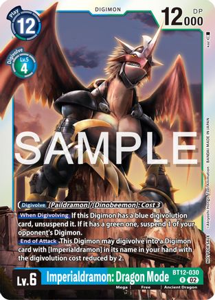 Imperialdramon: Dragon Mode (Event Pack 6) (BT12-030) - Across Time Foil