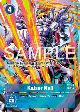 Kaiser Nail (Bonus Pack) (ST2-15) - Starter Deck 17: Double Typhoon Advanced Deck Set Foil