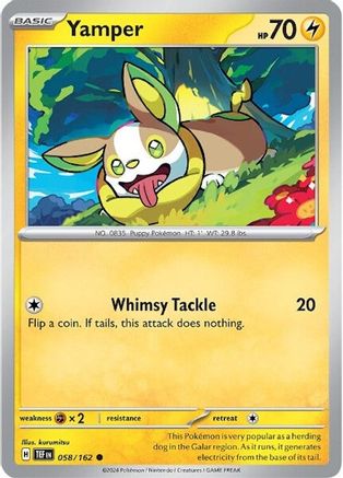 Yamper 058  - Reverse Holofoil SV05 Temporal Forces - Common