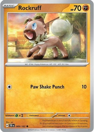 Rockruff 089  SV05 Temporal Forces - Common
