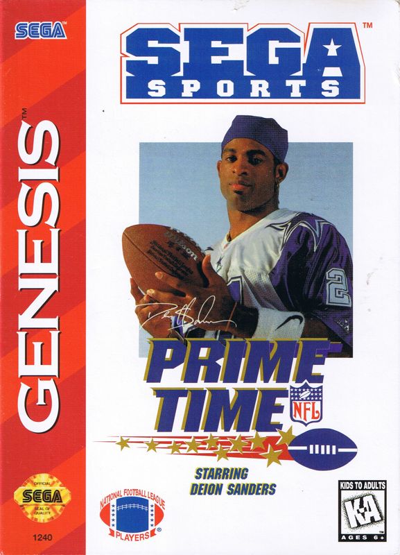 Prime Time NFL Football: Starring Deion Sanders - Sega Genesis