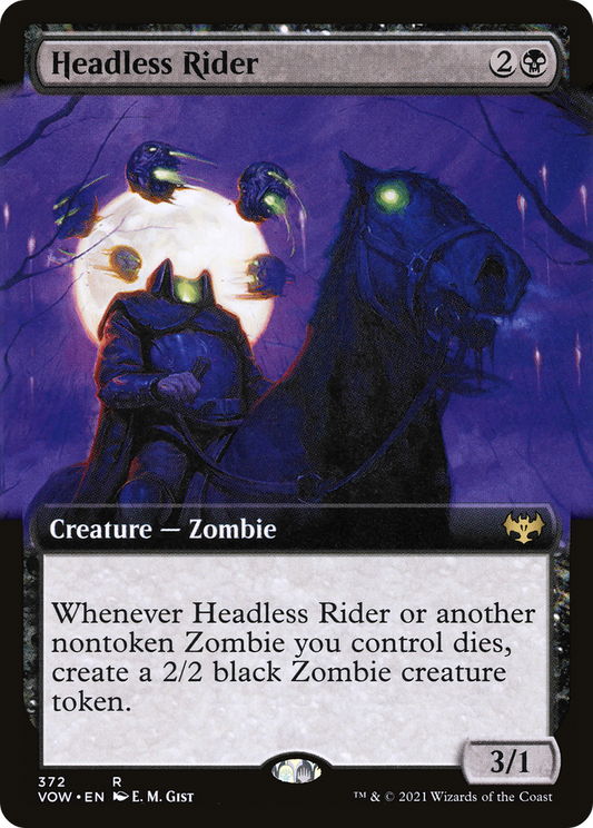 Headless Rider (VOW-372) - Innistrad: Crimson Vow: (Extended Art)