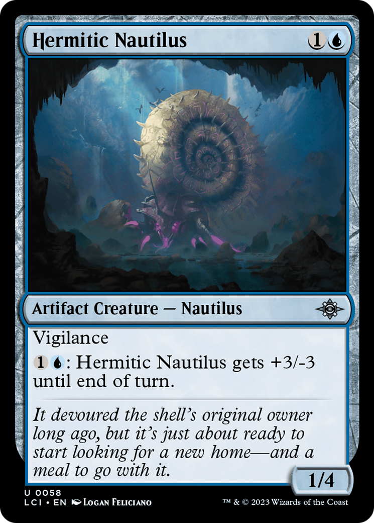 Hermitic Nautilus (LCI-058) - The Lost Caverns of Ixalan Foil