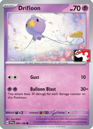 Drifloon 089  - Holofoil Prize Pack Series Cards - Common