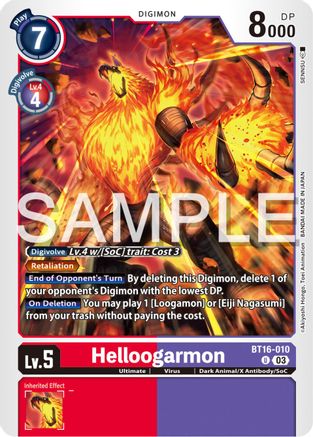Helloogarmon (BT16-010) - Beginning Observer