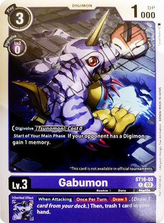 Gabumon (Demo Deck Exclusive) (ST16-03) - Starter Deck 16: Wolf of Friendship