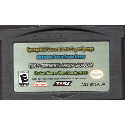 SpongeBob SquarePants Super Sponge/ Nicktoons Freeze Frame Frenzy / Fairly Odd Parents Shadow Showdown / Rocket Power Zero Gravity Zone (Cartridge Only)