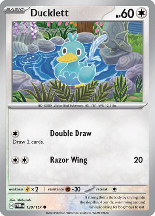 Ducklett 139  SV06 Twilight Masquerade - Common