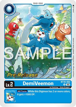 DemiVeemon (BT16-002) - Beginning Observer Pre-Release Cards Foil