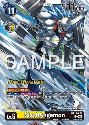 SlashAngemon (BT16-035) - Beginning Observer Pre-Release Cards Foil