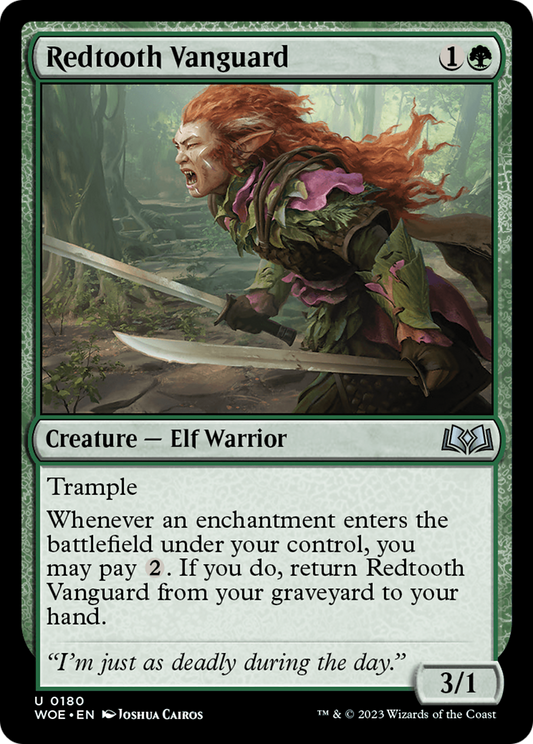 Redtooth Vanguard (WOE-180) - Wilds of Eldraine Foil