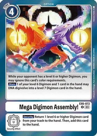 Mega Digimon Assembly! (EX6-072) - Infernal Ascension Foil