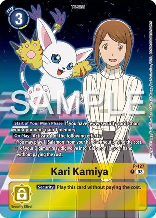Kari Kamiya - P-127 (Digimon Adventure 02: The Beginning Set) (P-127) - Digimon Promotion Cards Foil