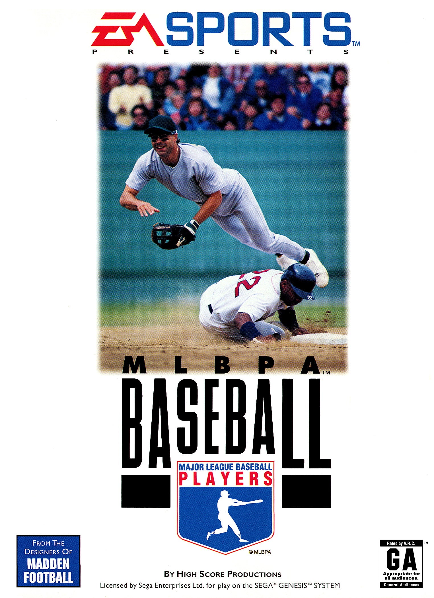 MLBPA Baseball - Sega Genesis