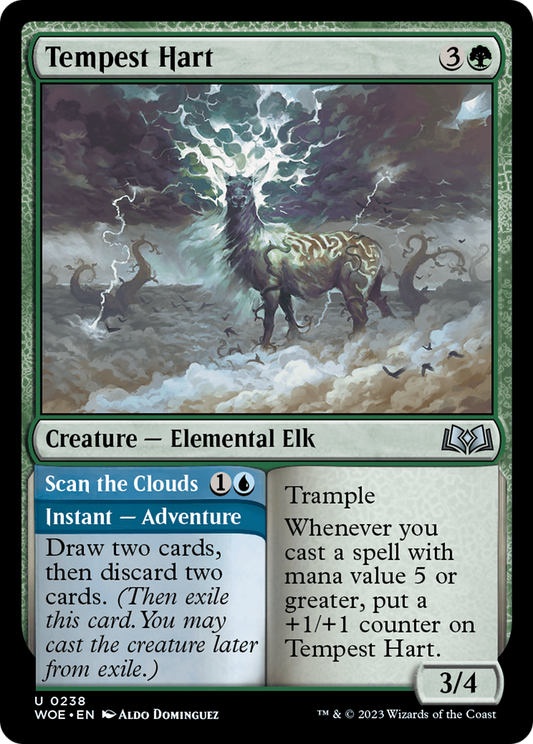 Tempest Hart // Scan the Clouds (WOE-238) - Wilds of Eldraine Foil