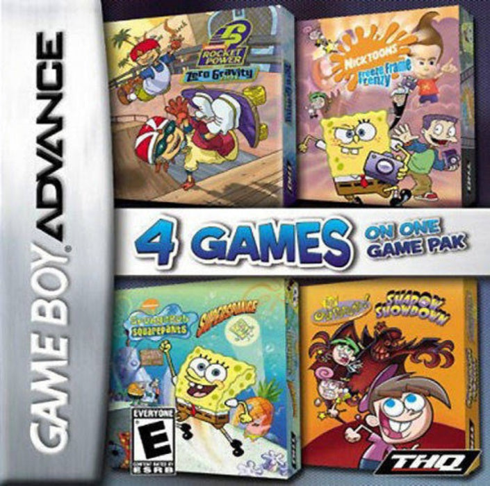 Nickelodeon 4 Games on One Game Pak - Game Boy Advance (GBA)