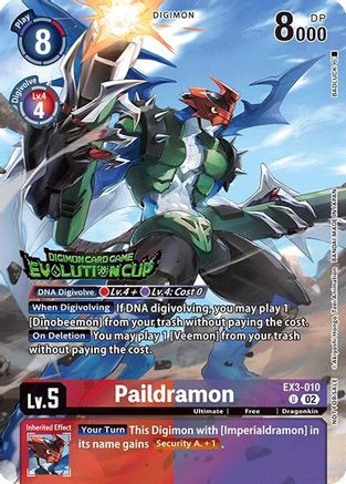 Paildramon (2024 Evolution Cup) (EX3-010) - Draconic Roar Foil