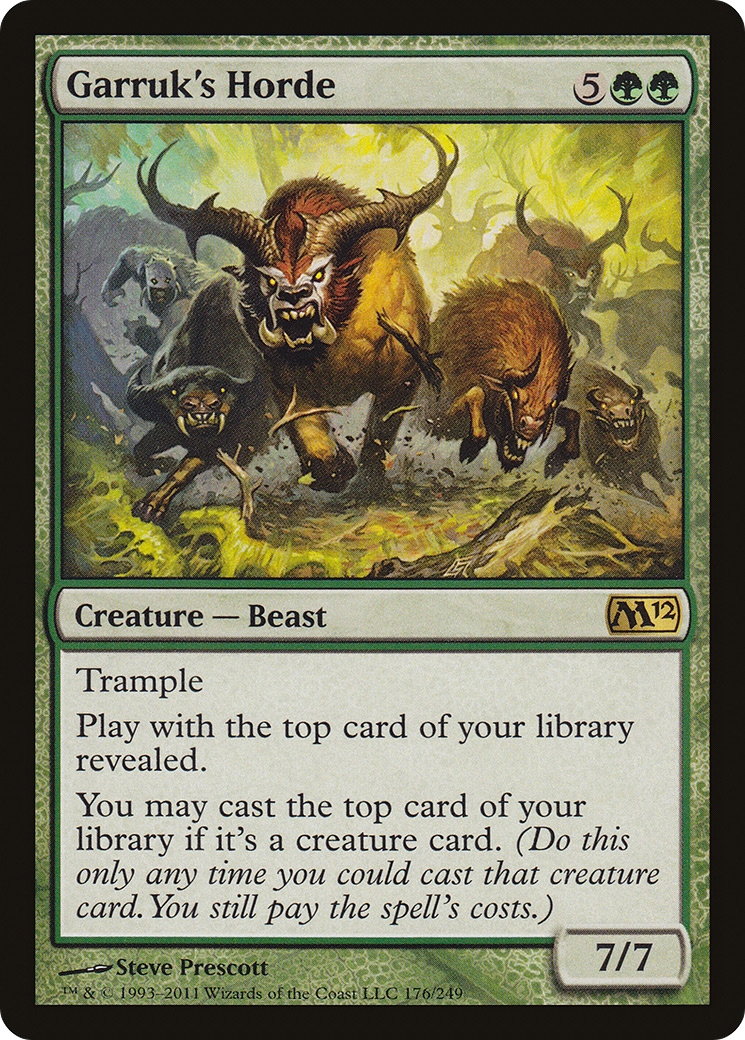Garruk's Horde (M12-176) - Magic 2012