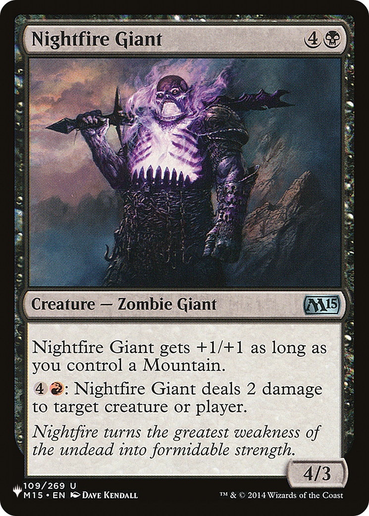 Nightfire Giant (LIST-109/269) - The List