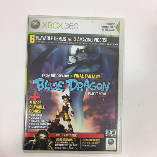 XBOX 360 Blue Dragon Collector's DEMO Disc