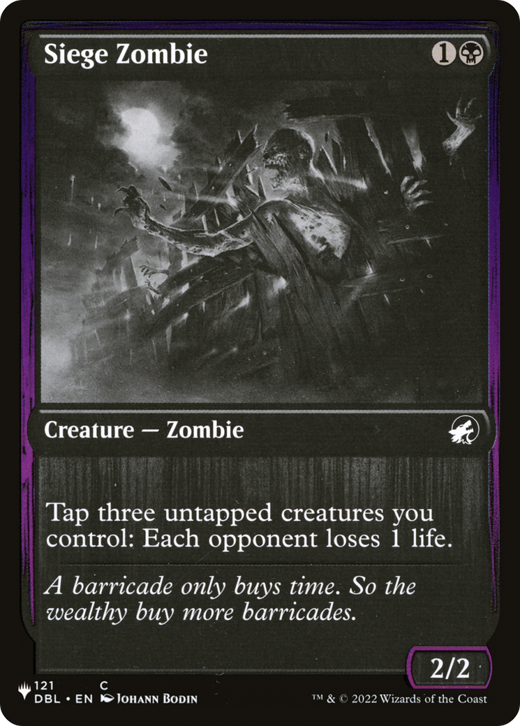 Siege Zombie (LIST-DBL-121) - The List