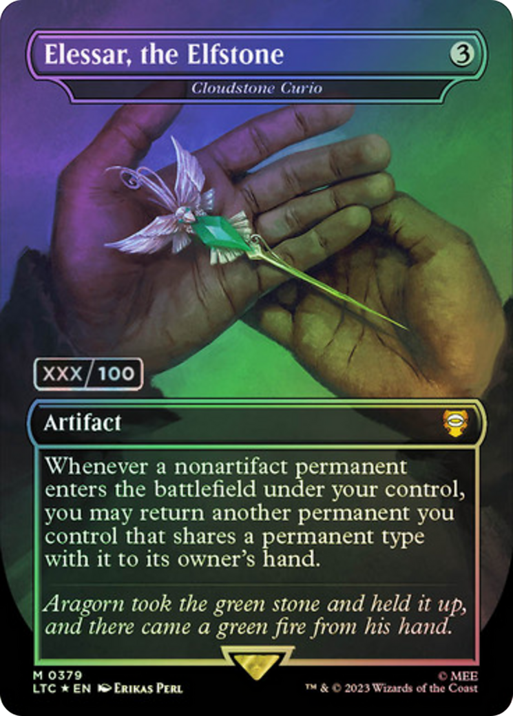Cloudstone Curio (LTC-379Z) - Tales of Middle-earth Commander / Elessar, the Elfstone (Borderless) Foil