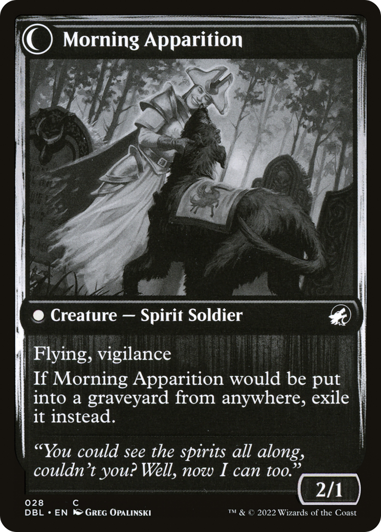 Mourning Patrol (DBL-028) - Innistrad: Double Feature: (Double Faced Transform) Foil