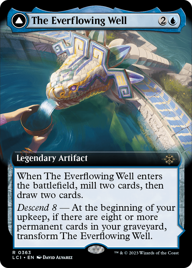 The Everflowing Well // The Myriad Pools (LCI-363) - The Lost Caverns of Ixalan: (Extended Art) Foil
