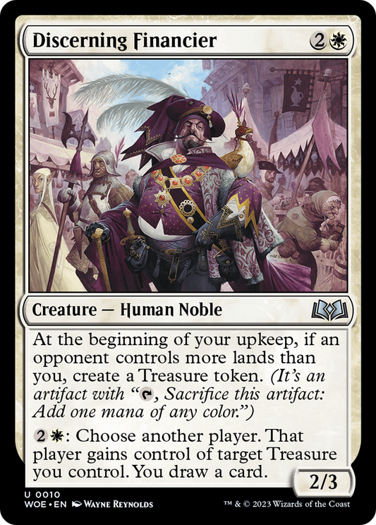 Discerning Financier (WOE-010) - Wilds of Eldraine Foil