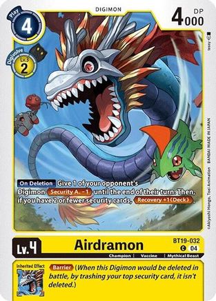 Airdramon (BT19-032) - Release Special Booster 2.0